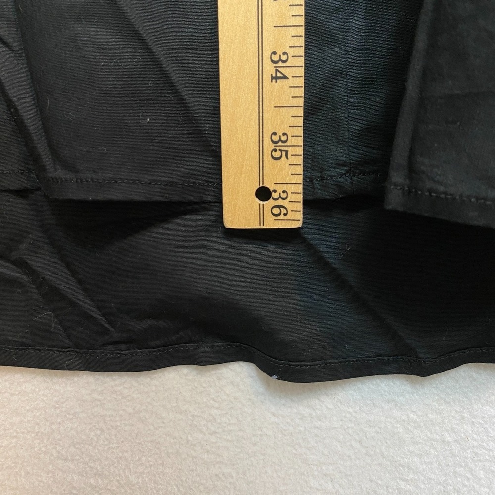 Torrid Dress Womens 0X Black Sleeveless Shirt Poplin Button Fit Flare - Picture 6 of 6